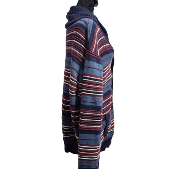 Staple Pigeon Brand 2 X Burgundy and Blue Button Down Cardigan 100% Cotton 2 XL - Picture 4 of 10